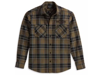 Shirt Staple olive plaid