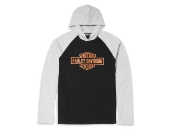 Oil Can Bar & Shield Hooded Graphic Tee