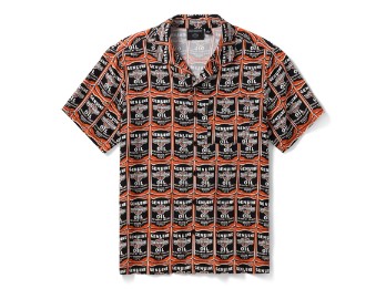 H-D®Shirt: Aloha-Hemd mit HD-Dosen Print
