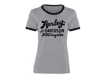 Essential Harley Heather Ringer-T-Shirt für Damen