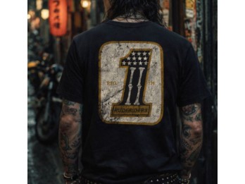 RudeRiders®T-Shirt: #1ONE-schwarz