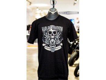 H-D® T-Shirt – Skull Wolf, Black