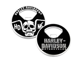 H-D®Coin-Flaschenöffner: 'Handlebar Skull'