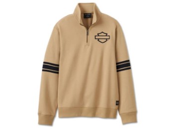 H-D®Pullover: Bar & Shield-1/4 Zip