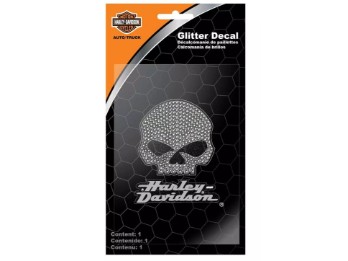 H-D®Aufkleber: Skull Gemz Bling