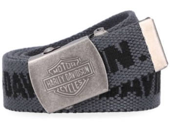 H-D®Gürtel: Text Bar & Shield Logo