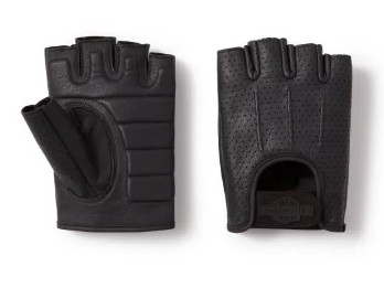 H-D®Handschuhe: Fingerlos-perforiertes Leder