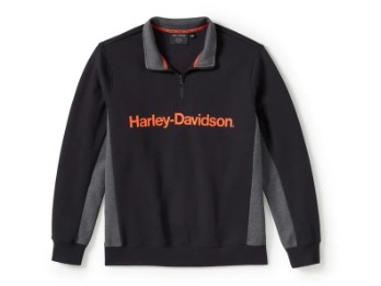 H-D®Pullover: TECH 1/4 Zip, Fleece