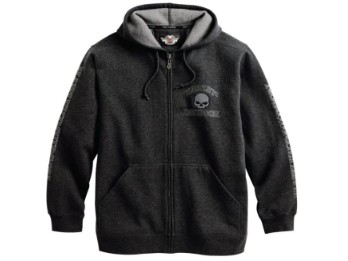 H-D®Zip-Hoodie: Skull Willie G