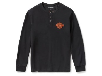 H-D®Langarmshirt: Racer Font