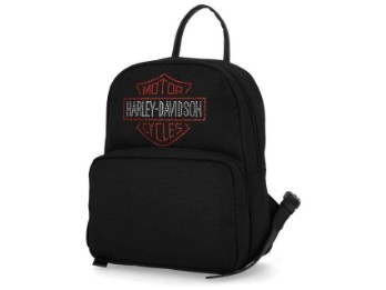 H-D®Rucksack:Glitzer B&S-Rhinestone
