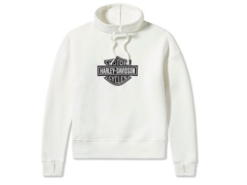 H-D®Pullover:  Bar & Shield Funnel Neck