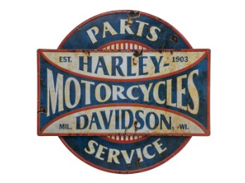 H-D Parts & Service Metal Sign