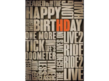 H-D Verbiage - Birthday Card