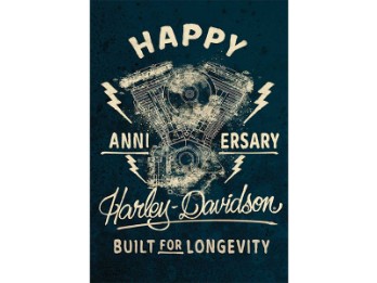 H-D® Geburtstagskarte: Motor Runnin-Anniversary