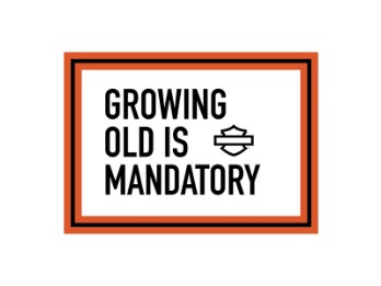 H-D®Geburtstagskarte: Growing Old