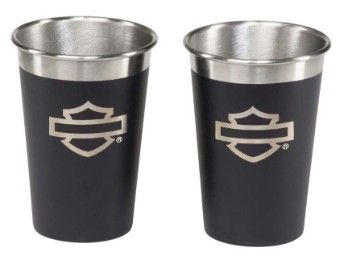 H-D®Edelstahlbecher: Open Bar & Shield