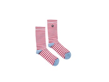 Fun Socks Red/White unisex