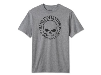 H-D®T-Shirt - Skull Willie G, Grey