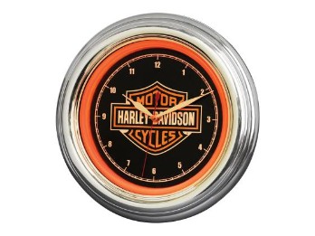 H-D®Wanduhr: Bar&Shield