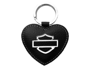 Schlüsselanhänger Bar & Shield Herz schwarz