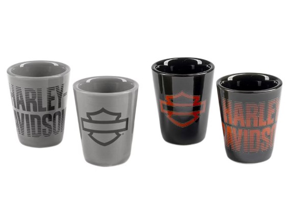 HDL-18831, H-D Open B&S Fade Shot Glas