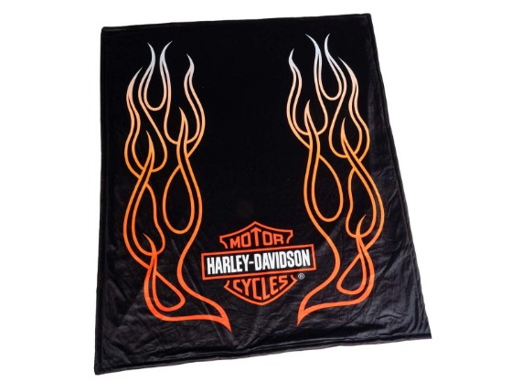 HDL-19508, H-D B&S Flames Blanket