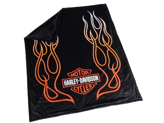 HDL-19508, H-D B&S Flames Blanket