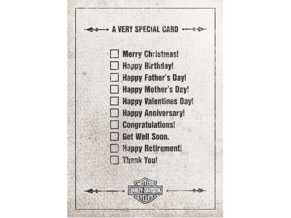 HDL-20039, H-D® Very Special Card -All Occasion
