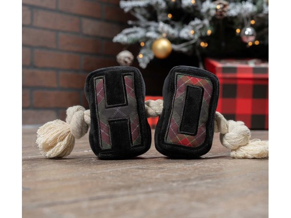 HDX-90240, Holiday Plaid Pet Toy Set