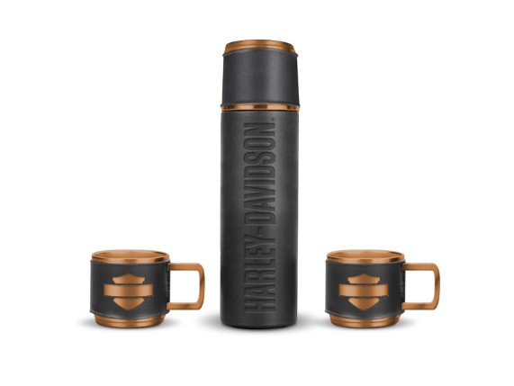 HDX-98664, H-D Open B&S Thermos & Mug Set