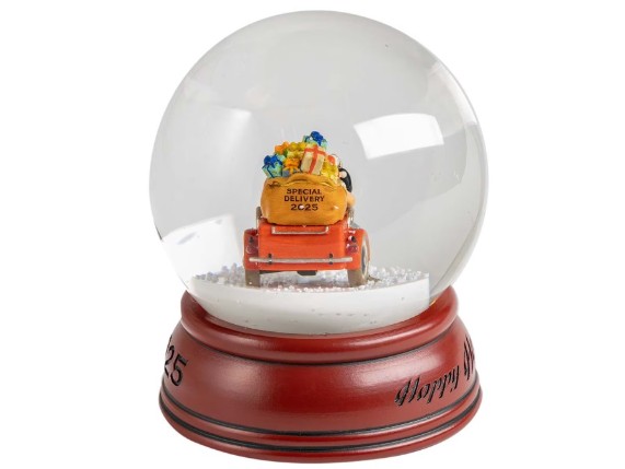 HDX-99346, Biker Santa Snowglobe