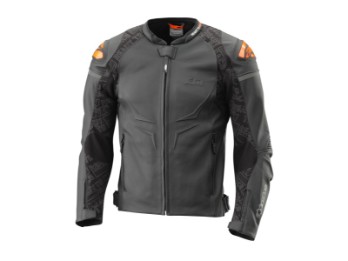 HELICAL LEATHER JACKET