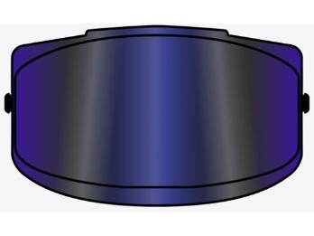 SPARK 2 VISOR BLUE MIRRORED OS