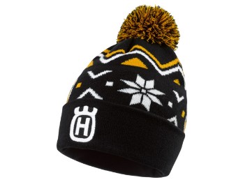 Rockstar Husqvarna Winter Pom Pom Mütze