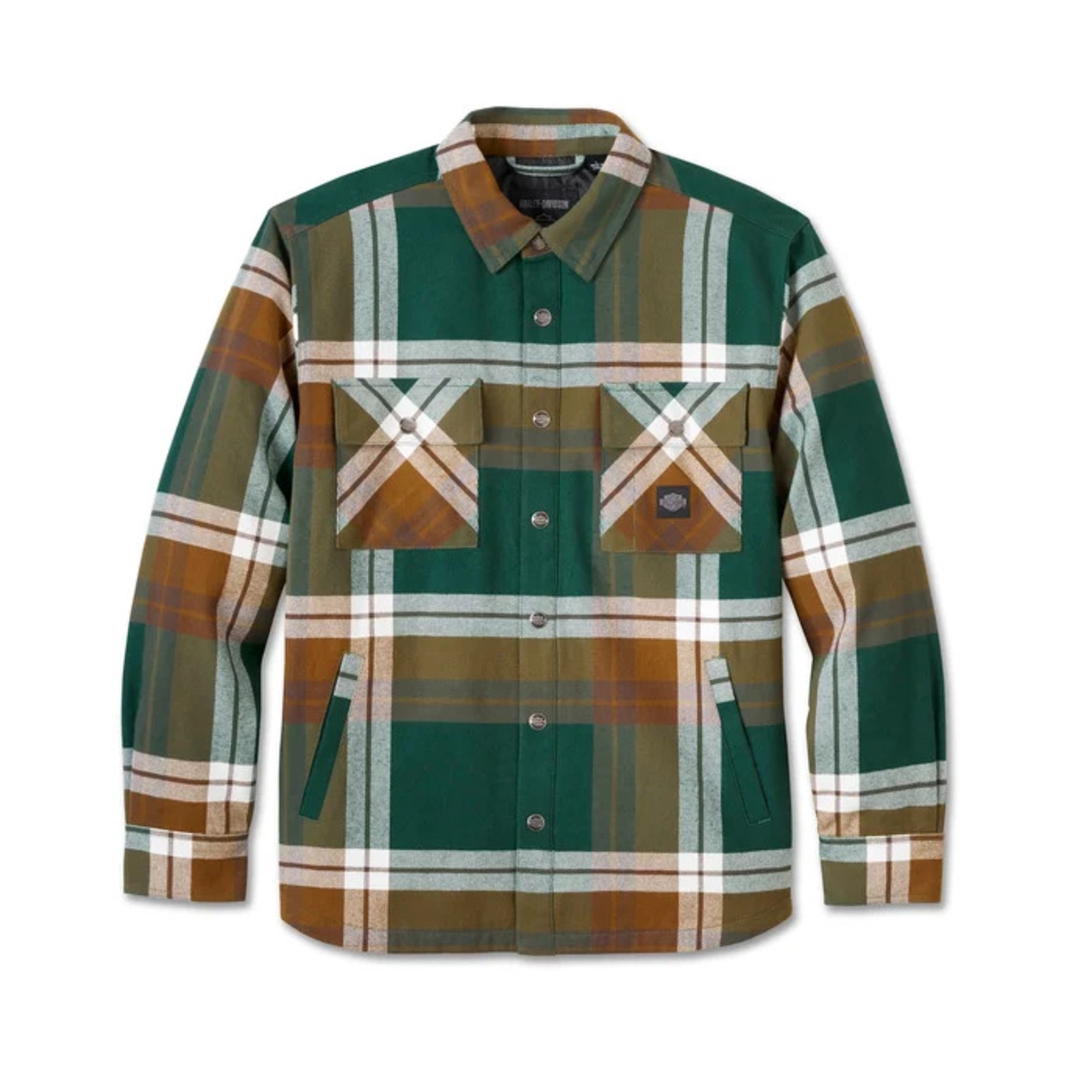 Digto Lfdy Flannel GrÃ¼n übergangsjacke Karierte Hemdjacke MÃ