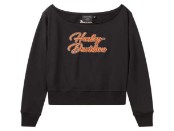 Harley-Davidson® Crew Sweater Essential Off-The-Shoulder