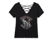 Harley-Davidson® Afterlife Bling T-Shirt mit Schnürung am Rücken 