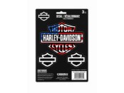 Decal B&S RWB Flag 3-Piece Vinyl