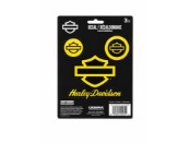 Harley-Davidson® Silhouette Gold Chrome Vinyl-Aufkleber