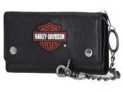 Harley-Davidson® Harley-Davidson® Geldbörse aus Leder mit Bar & Shield Patch Trucker Chain