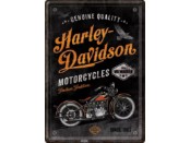 Harley-Davidson® Blechpostkarte Moto