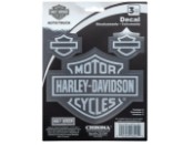 Harley-Davidson® Aufkleber-Set im Chrome Look