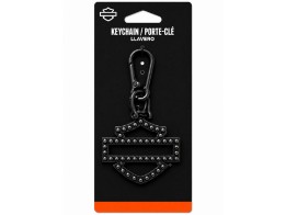 Harley-Davidson® Black Rivet Bling Schlüsselanhänger