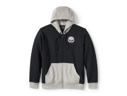 Harley-Davidson® Willie G Skull Colorblock Zip Front Hoodie