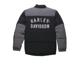 Harley-Davidson© Winterjacke "Up North Puffer" für Herren, schwarz/grau