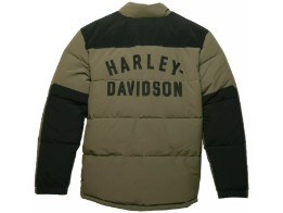 Harley-Davidson© Winterjacke "Up North Puffer" für Herren, schwarz/grün/oliv