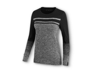 TEE-NEARLY SEAMLESS,L/S,KNT,CL