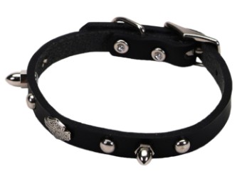 Leather Spike Collar-BLK w. Spikes