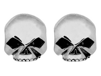H-D Skull Post Earrings